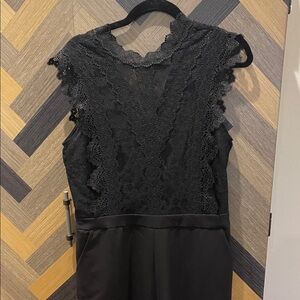 Adelyn Rae Elegant Black Lace jumpsuit